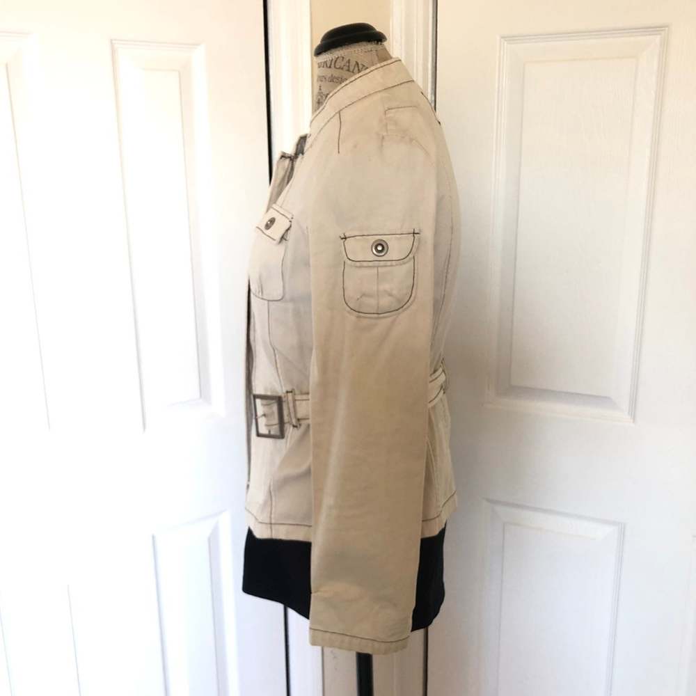 ONLY White Denim Jacket / Coat - Picture 5 of 7